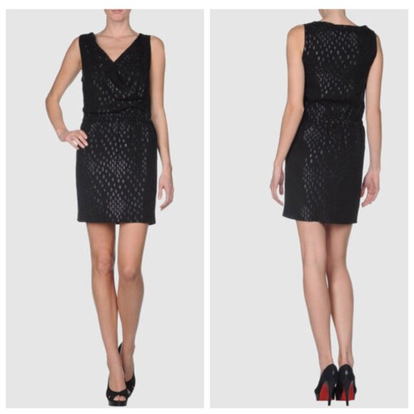 NWT LOVE MOSCHINO Elegant Black and Silver Dress